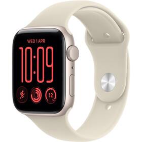 Chytré hodinky Apple GPS 40 mm hvězdně bílý hliník, pískový sportovní řemínek - M/L 

