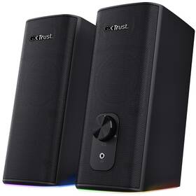 Reproduktory Trust GXT 612 Cetic RGB-Illuminated 2.0 Speaker Set, Bluetooth černé

