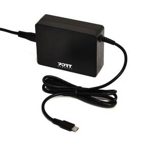 Napájecí adaptér PORT CONNECT 90W, USB-C plug černý

