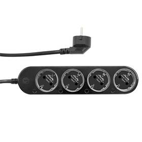 Kabel prodlužovací Shelly Powerstrip 4,4x zásuvka s měřením spotřeby, Wi-Fi černý

