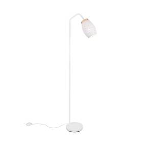 Stojací lampa Reality BIDAR, E27 bílá

