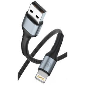 Kabel 3mk N-SERIES USB-A/Lightning 2m QC 3.0 5V/2.4A 12W černý

