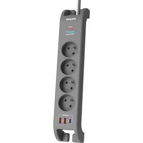 Přepěťová ochrana Philips SPN4140GA/60, 2m černá

