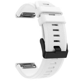 Řemínek RhinoTech pro Garmin QuickFit sportovní silikonový 22mm bílý


