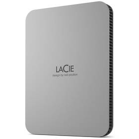 Externí pevný disk 2,5" Lacie Mobile Drive 1 TB stříbrná barva
