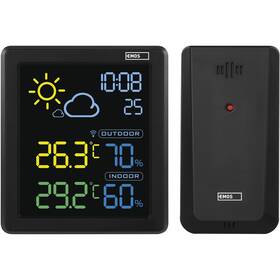 Meteorologická stanice EMOS E8647N černá

