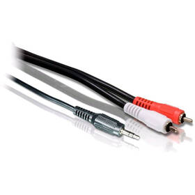 Kabel Philips 3,5 mm jack / 2x RCA, 1,5 m černý

