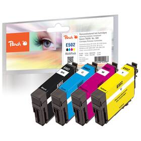 Inkoustová náplň Peach Epson 502, T02V6, MultiPac, 1x6,2 ml/3x5,2 ml vícebarevná

