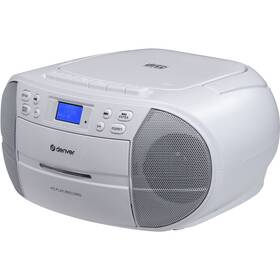 Radiomagnetofon s DAB+/CD Denver TDC-280 bílý


