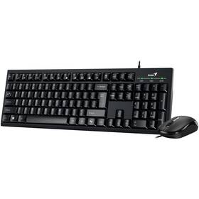 Klávesnice s myší Genius KM-100SE, Copilot, USB, CZ+SK layout černý


