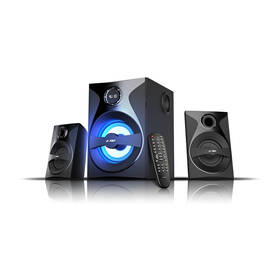 Reproduktory Fenda F&D F380X 2.1, bluetooth, rádio, USB, SD, dálkové ovládání černé

