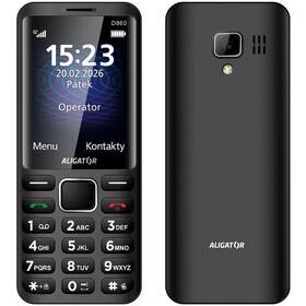Mobilní telefon Aligator D860 Dual SIM černý

