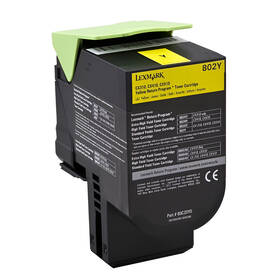 Toner Lexmark 80C20Y0, 1000 stran, pro CX310dn, CX310n, CX410de, CX410 žlutý

