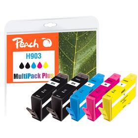 Inkoustová náplň Peach HP 903, MultiPac Plus, 2x 330/3x 345 stran vícebarevná

