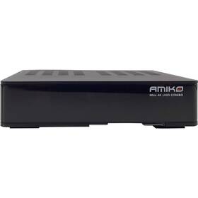 Satelitní přijímač Amiko MINI 4K UHD COMBO černá barva
