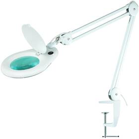 Stolní LED lampička Geti lupa GDM08, 8 dioptrií bílá

