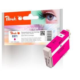 Inkoustová náplň Peach Epson 71, T0713, 255 stran purpurová

