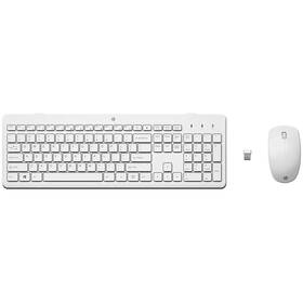 Klávesnice s myší HP 230, CZ/SK bílá

