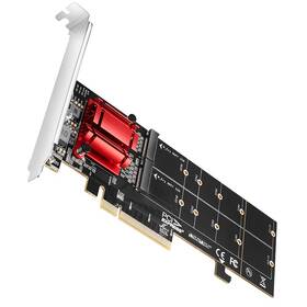 Řadič Axagon PCEM2-ND - 2x M.2 NVMe M-key slot 


