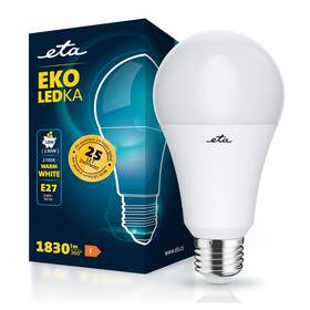 Žárovka LED ETA EKO LEDka klasik 18W, E27, teplá bílá 
 Žárovka LED ETA EKO LEDka klasik 18W, E27, teplá bílá