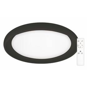 Stropní svítidlo Top Light Salerno 60C RC, s dálkovým ovládačem, 60W, 6000lm, stmívání, paměť, průměr 60cm černá barva
