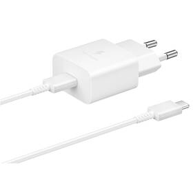 Nabíječka do sítě Samsung USB-C 15W + USB-C kabel bílá

