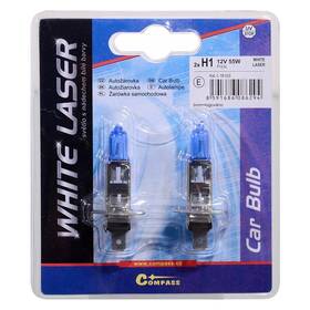 Autožárovka Compass 08629 12V H1 55W P14,5s WHITE LASER (2 ks) 

