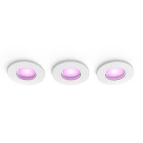 Vestavné svítidlo Philips Xamento Hue, 3x 4,2W + 3x GU10, White and Color Ambiance (3 ks) bílé

