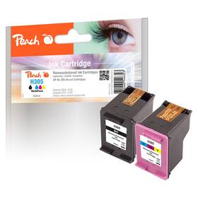 Inkoustová náplň Peach HP 305, MultiPac, 120/100 stran vícebarevná

