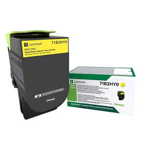 Toner Lexmark 71B2HY0, 3500 stran, pro CS417dn, CS517de, CX417de žlutý

