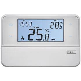 Termostat EMOS pokojový, programovatelný, drátový, OpenTherm, P5606OT 

