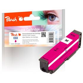 Inkoustová náplň Peach Epson 33, T3343, 330 stran purpurová

