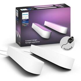 Stolní svítidlo Philips Play White and Color Ambiance Double Pack bílé

