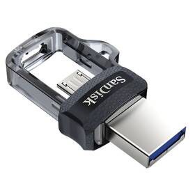 USB Flash SanDisk Dual m3.0 32GB OTG MicroUSB/USB 3.0 černá barva
