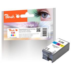 Inkoustová náplň Peach Canon CLI36, 275 stran vícebarevná

