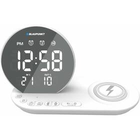 Radiobudík Blaupunkt CR85 CHARGE, Qi bílý

