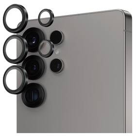 Ochranné sklo čočky fotoaparátu PanzerGlass HoOps na Samsung Galaxy S25 Ultra černé

