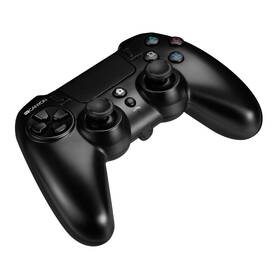 Gamepad Canyon s touchpadem pro PS4, bezdrátový černá barva
