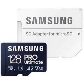 Paměťová karta Samsung 128GB UHS-I U3 (200R/130W) + SD adaptér 
