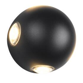 Nástěnné svítidlo TRIO Avisio, 4x LED černá barva
