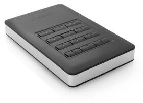 Externí pevný disk 2,5" Verbatim 1TB, s numerickou klávesnicí pro šifrování stříbrná barva
