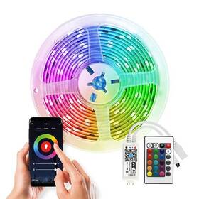 LED pásek Solight Wifi Smart, RGB, 5m, sada s adaptérem a dálkovým ovladačem 

