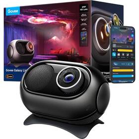 Stolní LED lampička Govee Galaxy Light Projector 2 Pro, Matter, s reproduktorem černá

