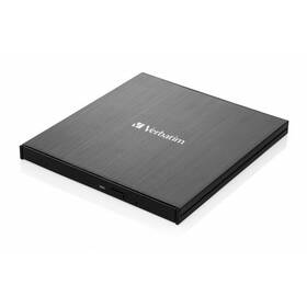 Externí Blu-ray vypalovačka Verbatim Slimline USB 3.1 Gen 1 USB-C černá barva
 Externí Blu-ray vypalovačka Verbatim Slimline USB 3.1 Gen 1 USB-C černá barva