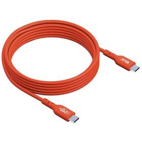 Kabel Club3D USB-C/USB-C PD 240W, 2m oranžový

