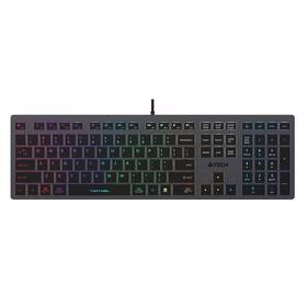 Klávesnice A4Tech FX60 Neon, CZ šedá

