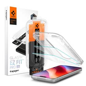 Tvrzené sklo Spigen tR EZ Fit Pro HD na Apple iPhone 18 Pro/17 Pro/17/16 Pro (2 ks) průhledné


