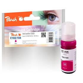 Inkoustová náplň Peach Epson 103/104, T00S3, T00P3, 70 ml purpurová

