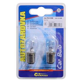 Autožárovka Compass 08647 12V P21/5W  21/5W BaY15d (2 ks) 

