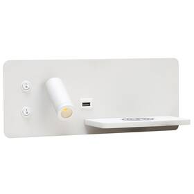 Bodové svítidlo IMMAX LED Be PREPARE 4v1 s Qi nabíjením, USB, varianta pravá bílé

